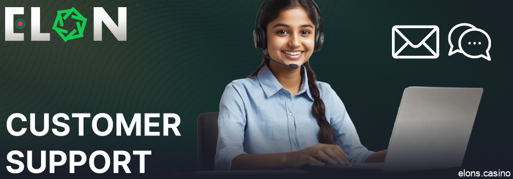 Elon Casino customer support options for players from Bangladesh