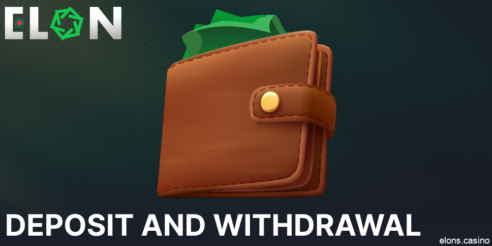 Elon Casino rules regarding deposit and withdrawal for players from Bangladesh