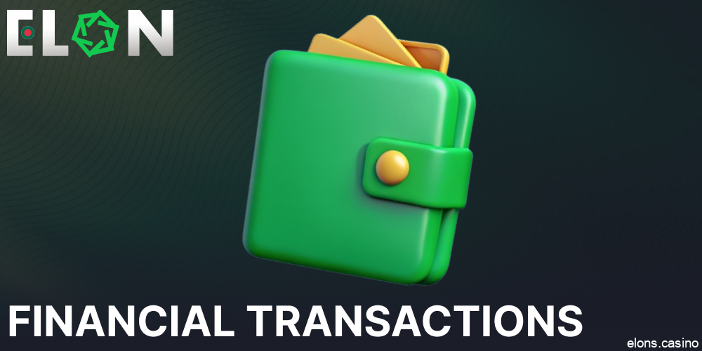 Elon Casino rules regarding payments and transactions in Bangladesh