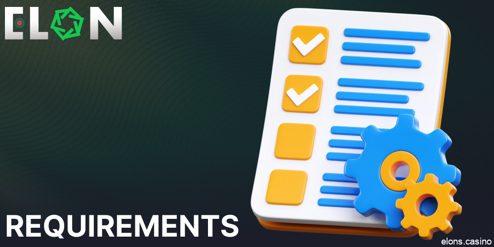 Elon Casino bonus requirements for players from Bangladesh