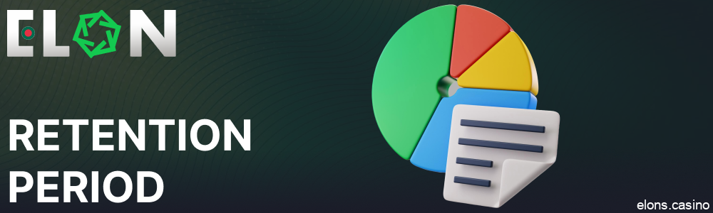 Personal data retention period on Elon Casino Bangladesh