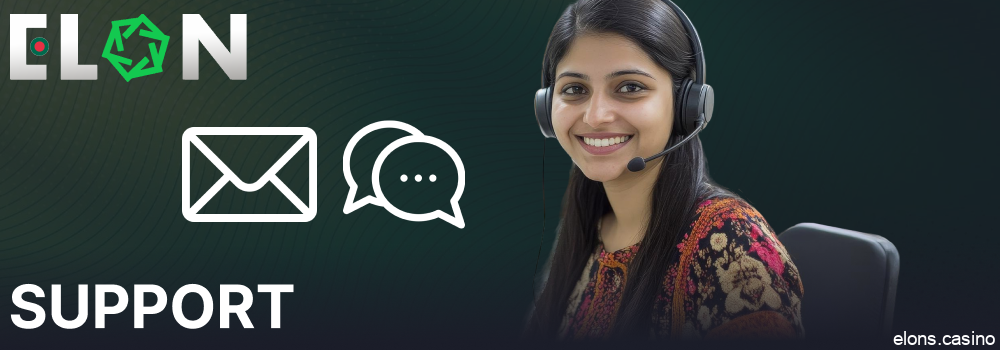 Elon Casino customer support options for players from Bangladesh