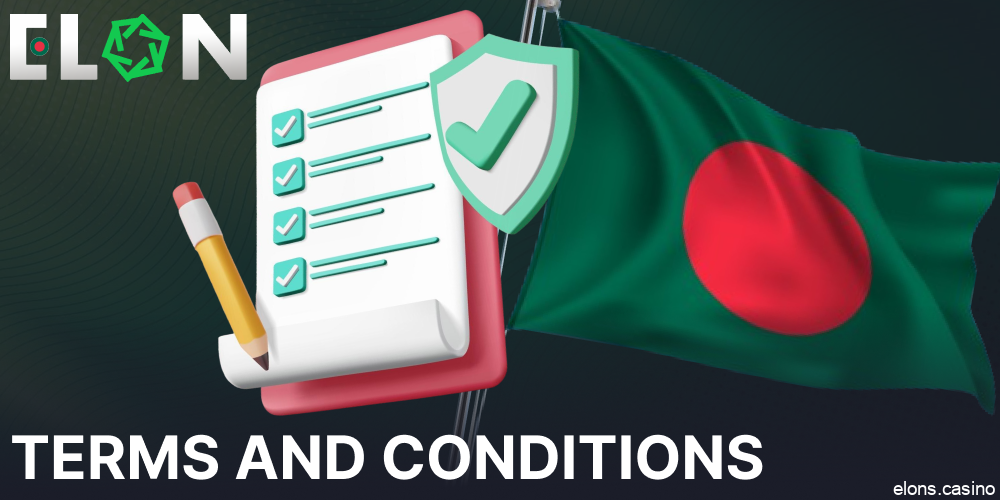 Elon Casino terms and conditions for players from Bangladesh