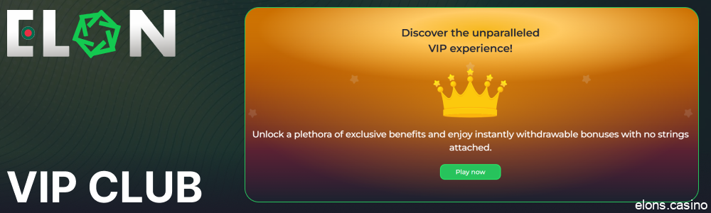 Elon Casino VIP program available in Bangladesh
