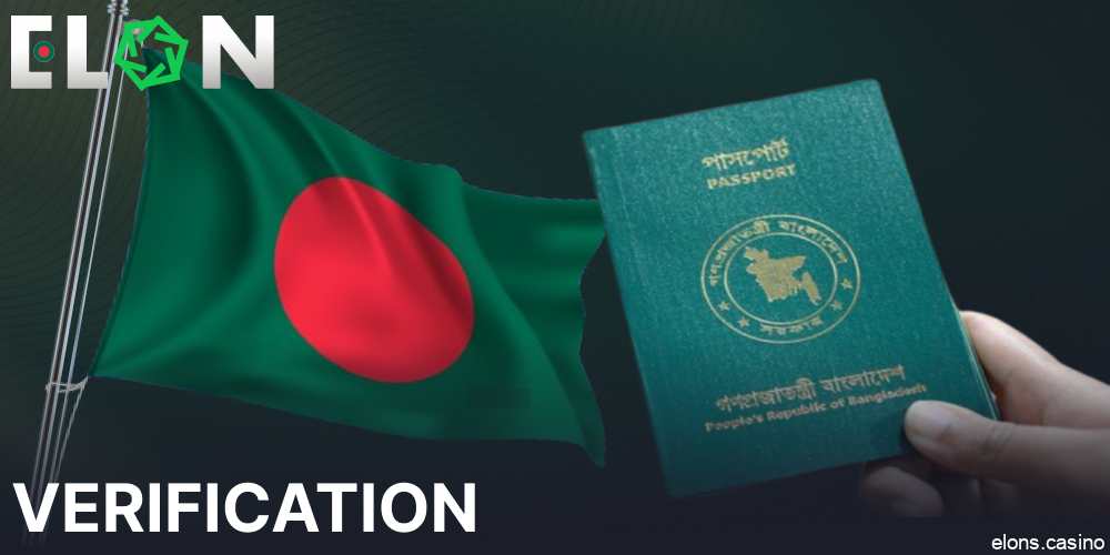 Instauctions for Elon Casino account verification in Bangladesh